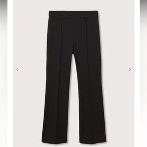 Mango cropped flare crop pants
